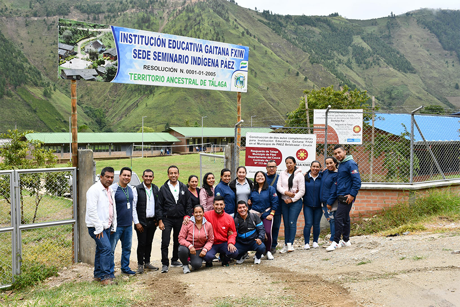 Páez, donde se adelantan procesos con estudiantes de educaciones educativas, es un municipio de vocación indígena. Está organiza