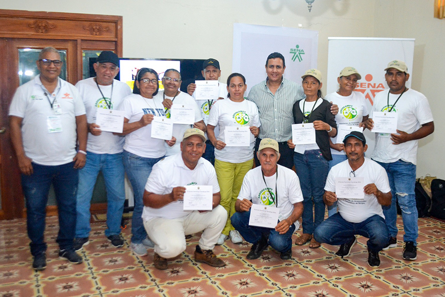Al final de la jornada, adelantada en Pivijay, fueron certificados 13 productores en la formación de ‘Gestión de Proyectos Comun