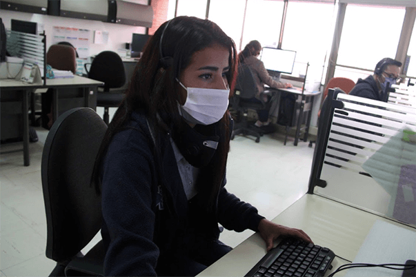 Aprendices SENA de Bogotá, trabajan de la mano con la Secretaria Distrital de Salud para apoyar la atención a la pandemia