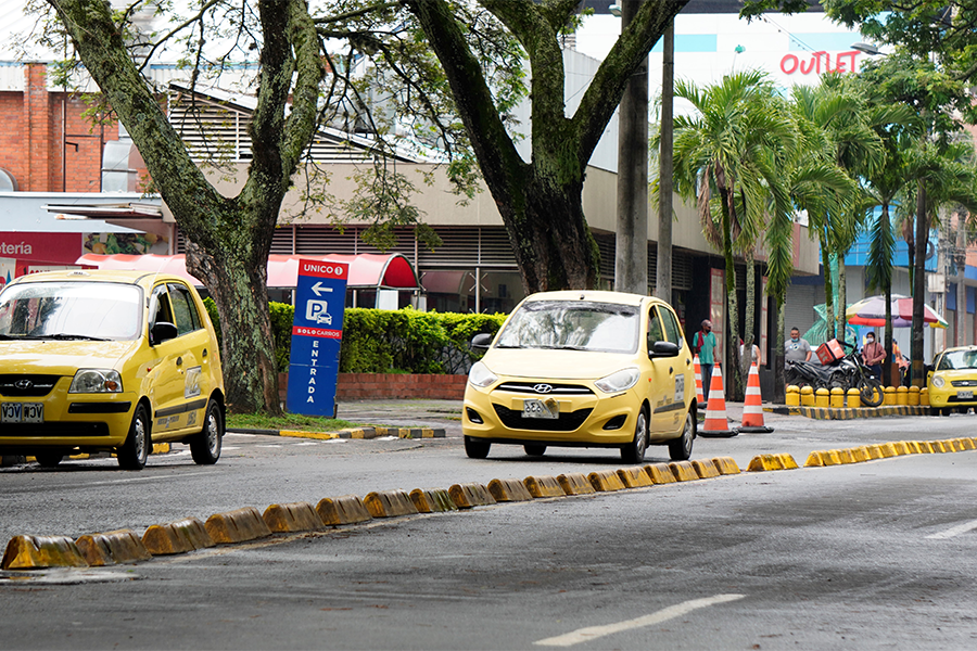 Imagen sobre la ruta que marcó el SENA para mejorar el servicio que prestan los taxistas caleños